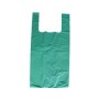 Bolsa plástico 42x53 cm Asas Camiseta Kg. Verde Reciclada
